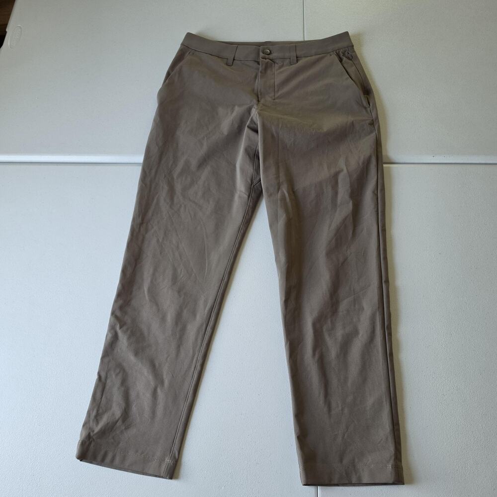 Lululemon Pants Mens 31x29 Beige Slim Fit Stretch Chino Straight Leg Casual